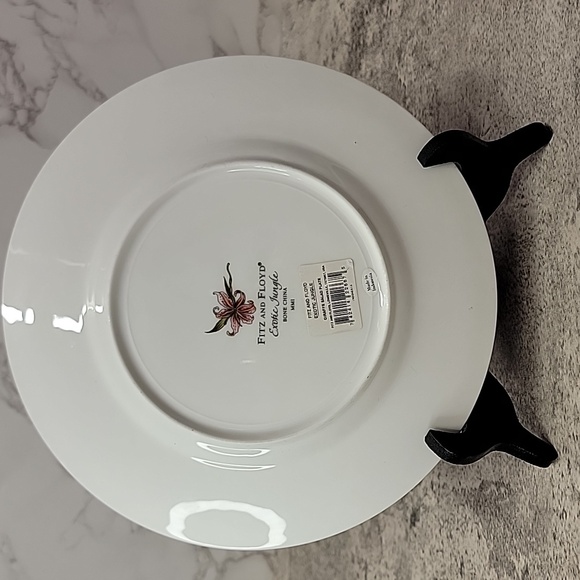 Vintage Fitz & Floyd Exotic Jungle Giraffe Salad Plate 9.25" Colorful Bone China - Picture 2 of 5